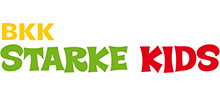 Logo BKK STARKE KIDS - in bunten Buchstaben